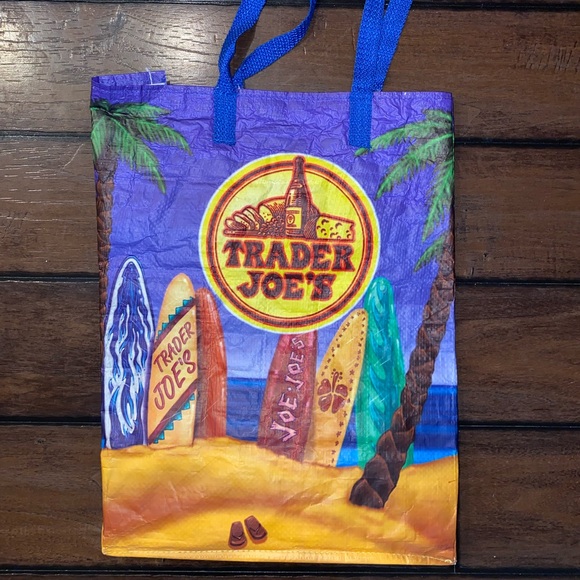 Trader Joe’s Reusable Grocery Tote Bag Surfboard - Picture 3 of 6